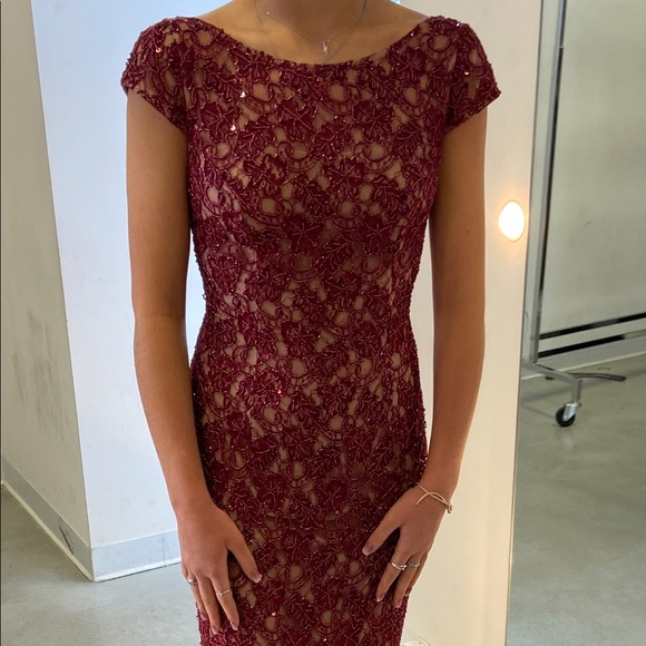 Sherri Hill 53446 Prom Dress - Burgundy Red Size 6 NWT - Stunning! - Picture 3 of 6